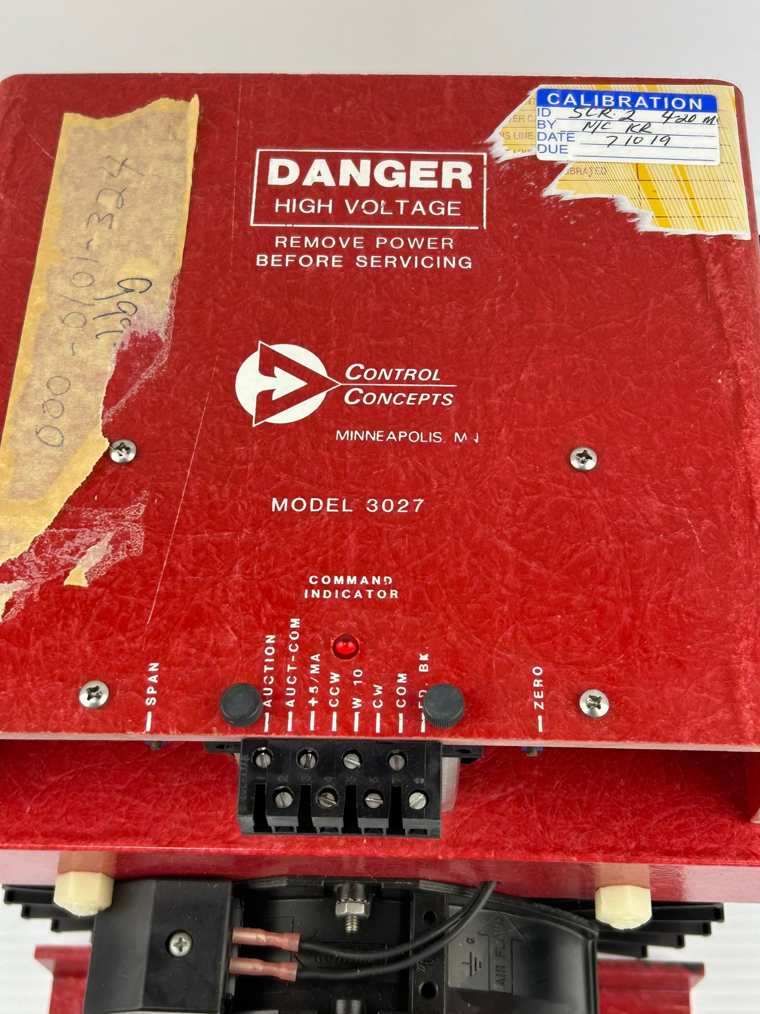 Control Concepts 3027 SCR Power Controller 3027-480V-140A-4/20mA
