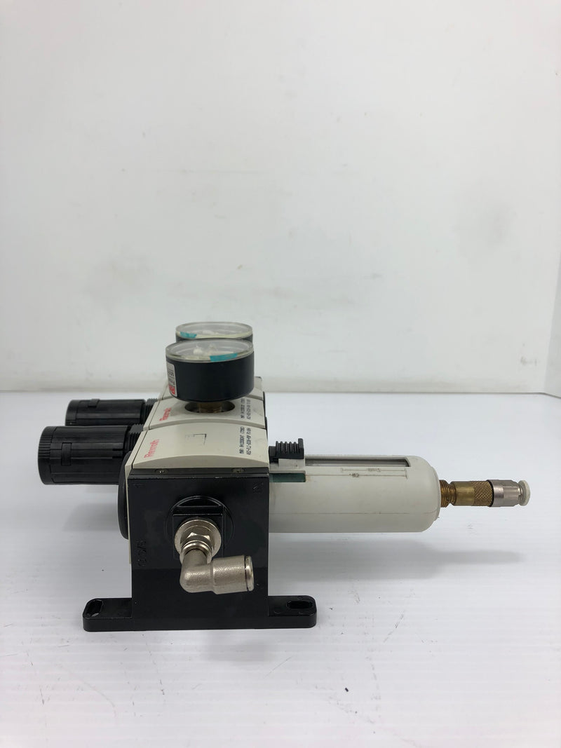 Rexroth Pneumatic Pressure System with Gauges and Lubricator R412006047