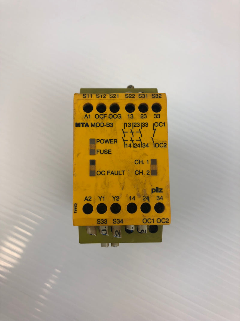 Pilz MTA MOD-B3 Safety Relay ID 774570101590 24VDC