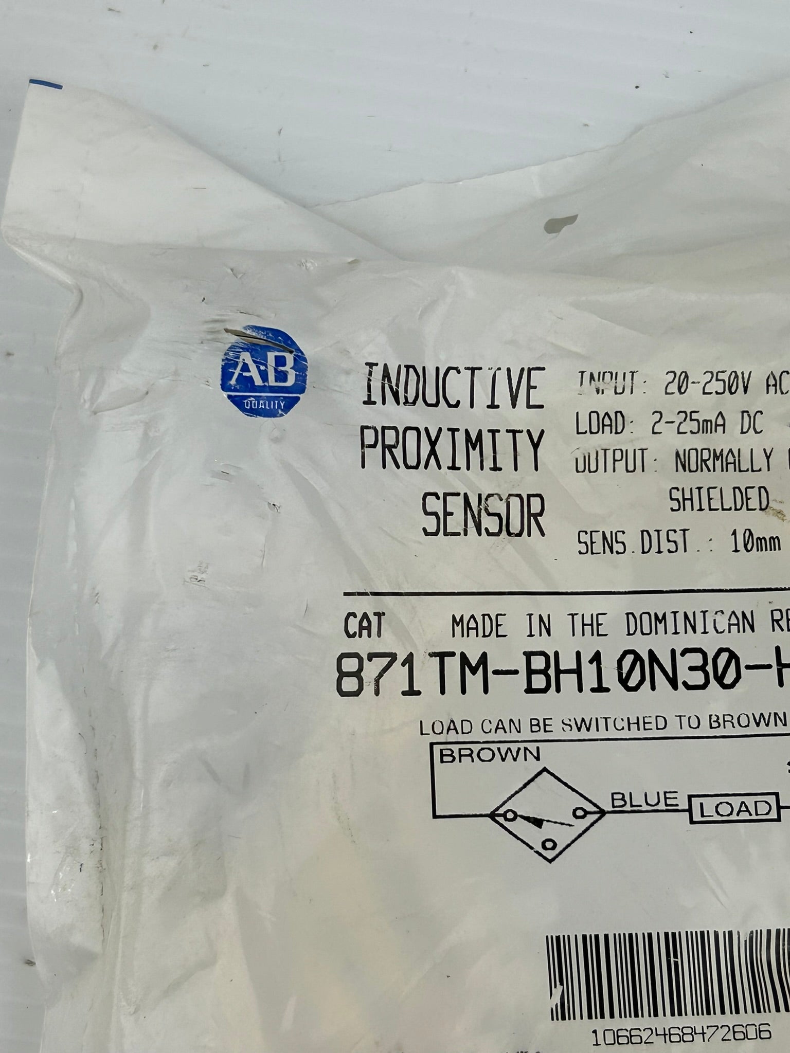 Allen Bradley 871TM-BH10N30-H2 Inductive Proximity Sensor Series A