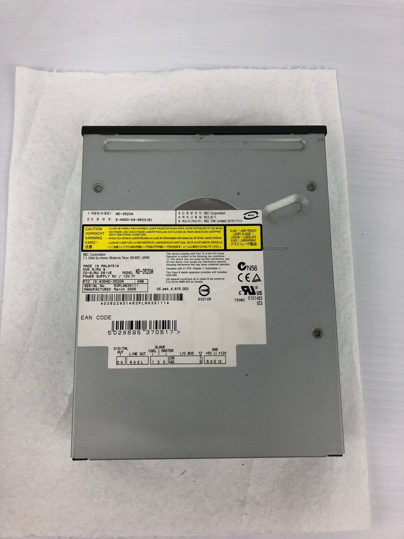 NEC ND-3520A DVD/CD Internal Drive