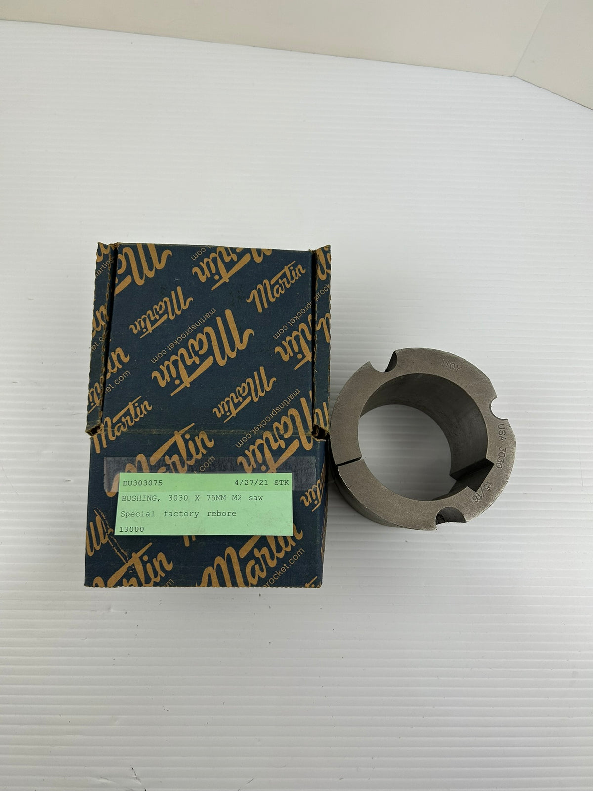 Martin 3030 x 75MM Taper Lock Bushing BU303075 75mm Bore Special Factory Re-Bore