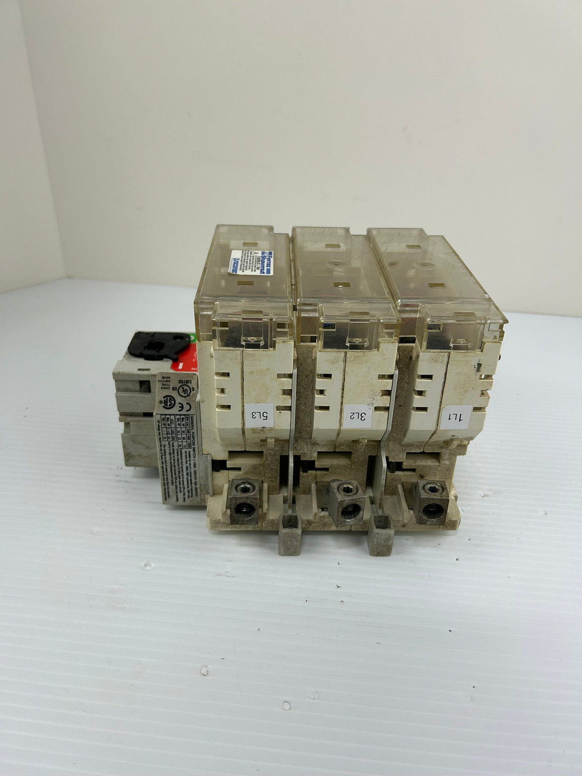 Ferraz Shawmut FUSERBLOC J 100A FBJ100 3-Pole Fuse Holder Switch