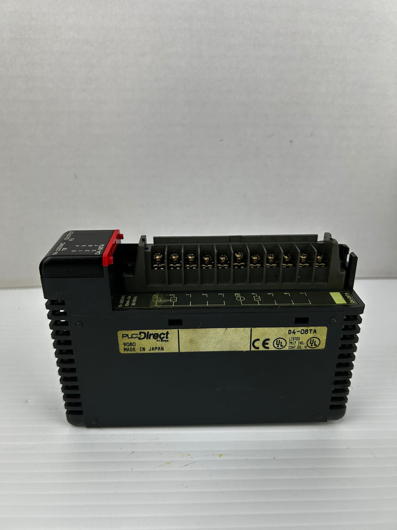 PLC Direct D4-08TA Output Module 18-220VAC 10mA 2A 50/60Hz