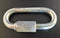 5-Pack Oval Carabiner Iron 1540 Lbs. WLL 5/16" Silver