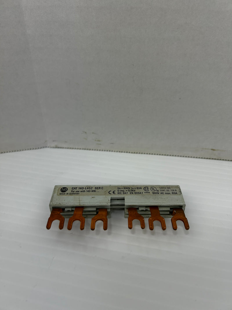 Allen-Bradley 140-L452 Terminal Commoning Link Ser. C 690V 63A - Lot of 2