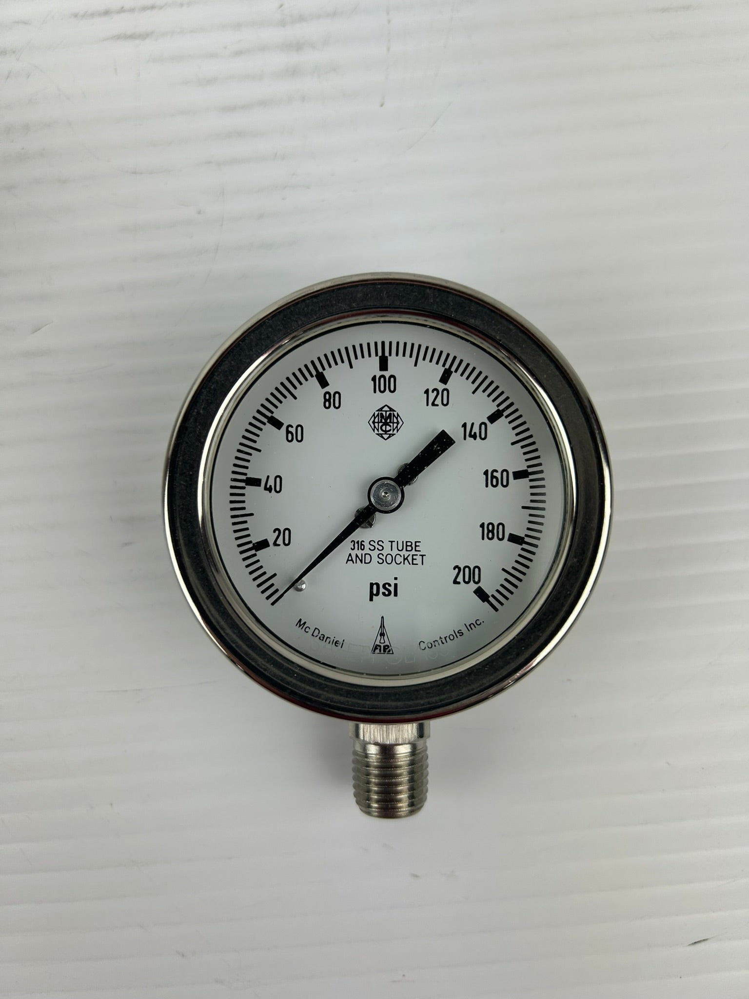 McDaniel Controls AB91007 Pressure Gauge 0-200 PSI 1/4" NPT Connection