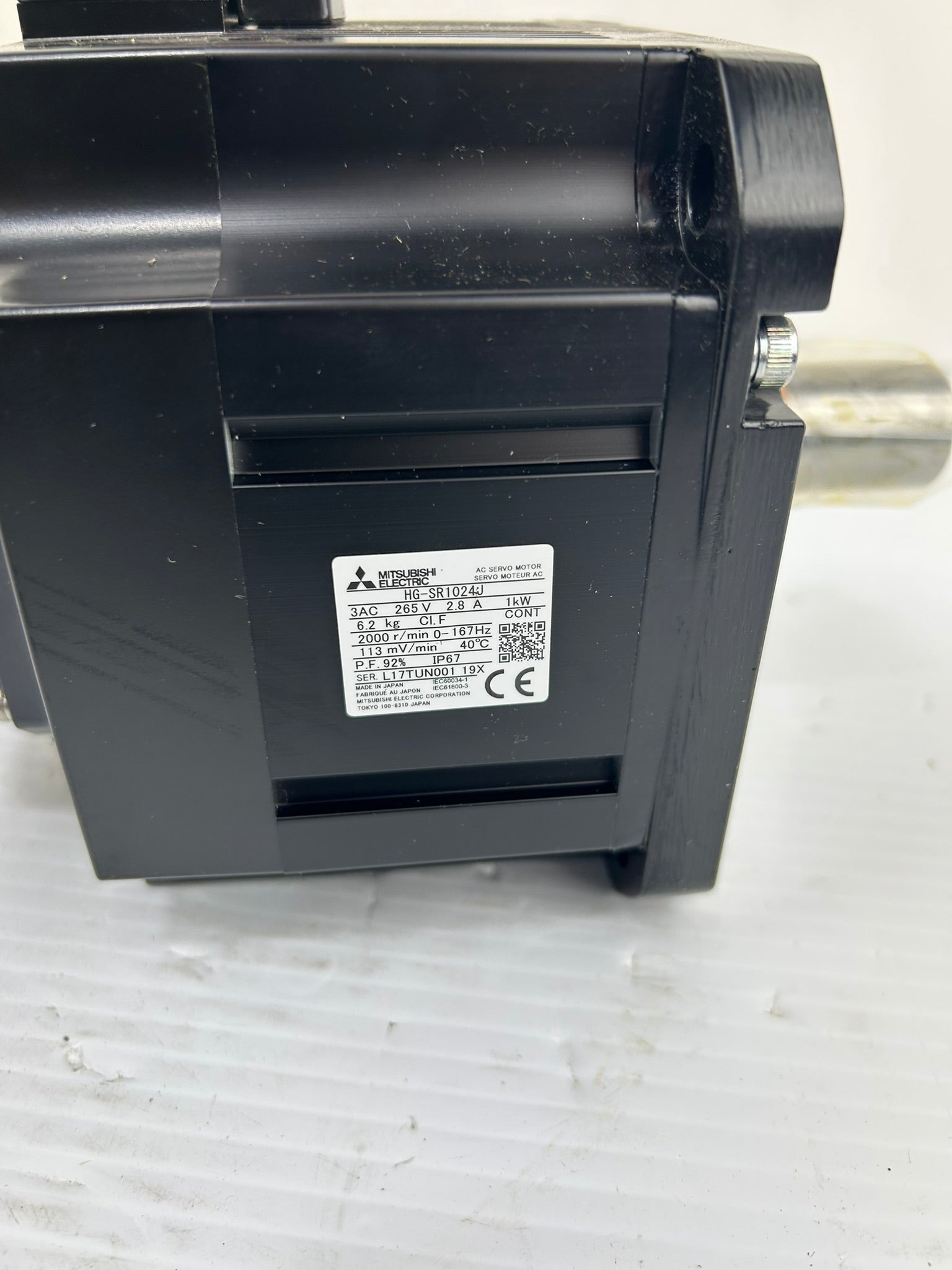 Mitsubishi HG-SR1024J AC Servo Motor HGSR1024J - New Ships From USA