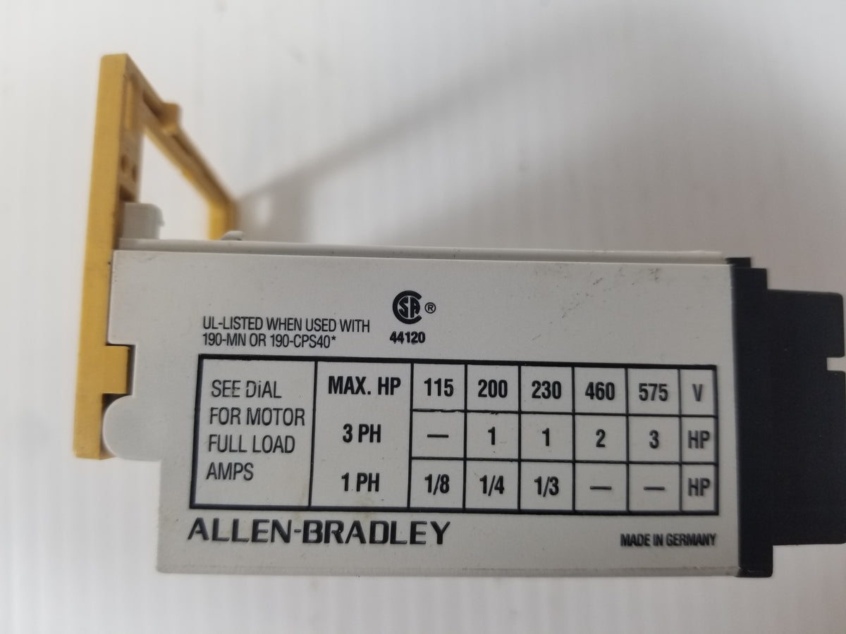 Allen-Bradley 190-P040 Motor Protection Trip Block
