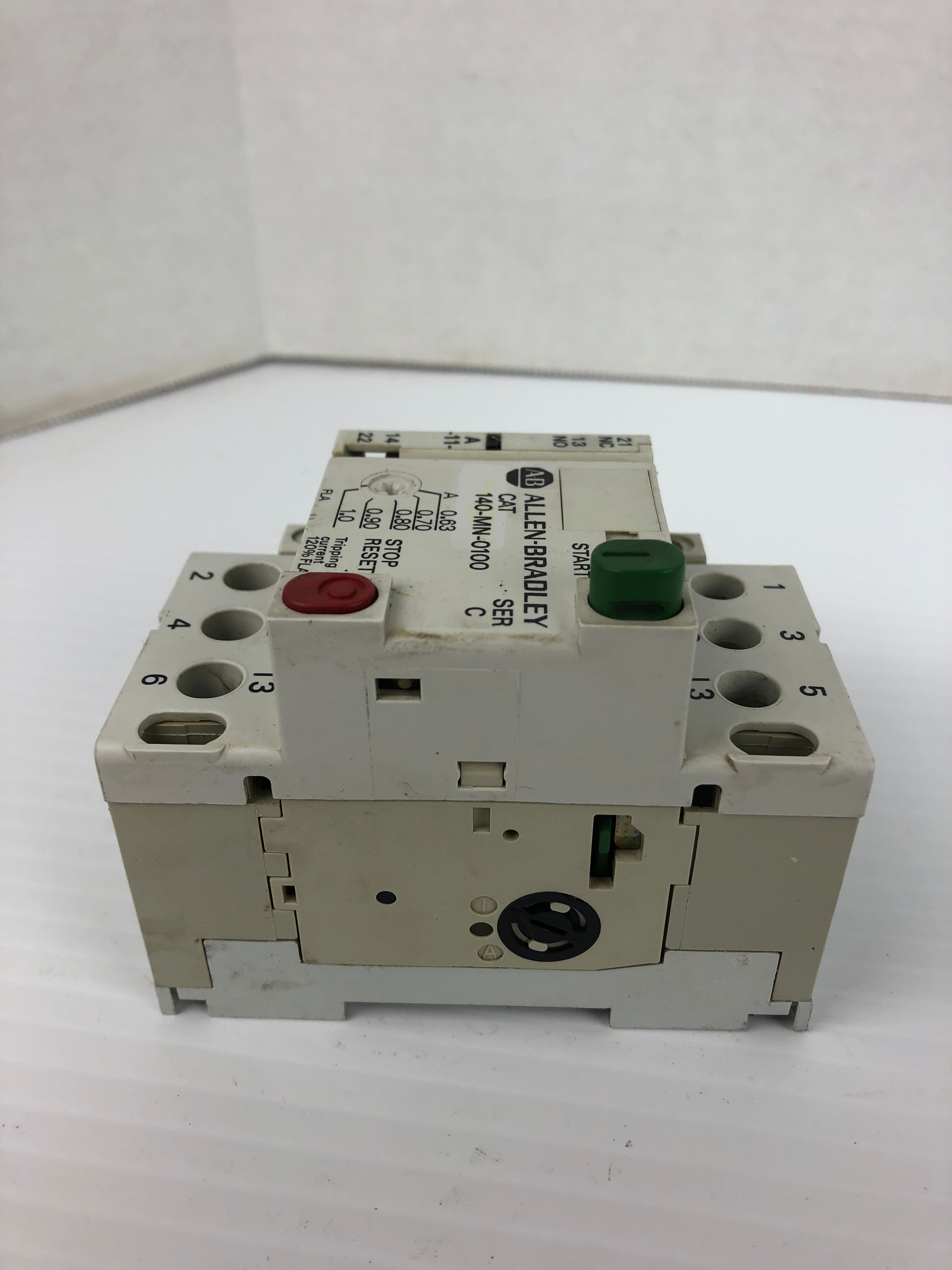 Allen Bradley 140-MN-0100 Manual Motor Starter Series C with 140-A11 Contact