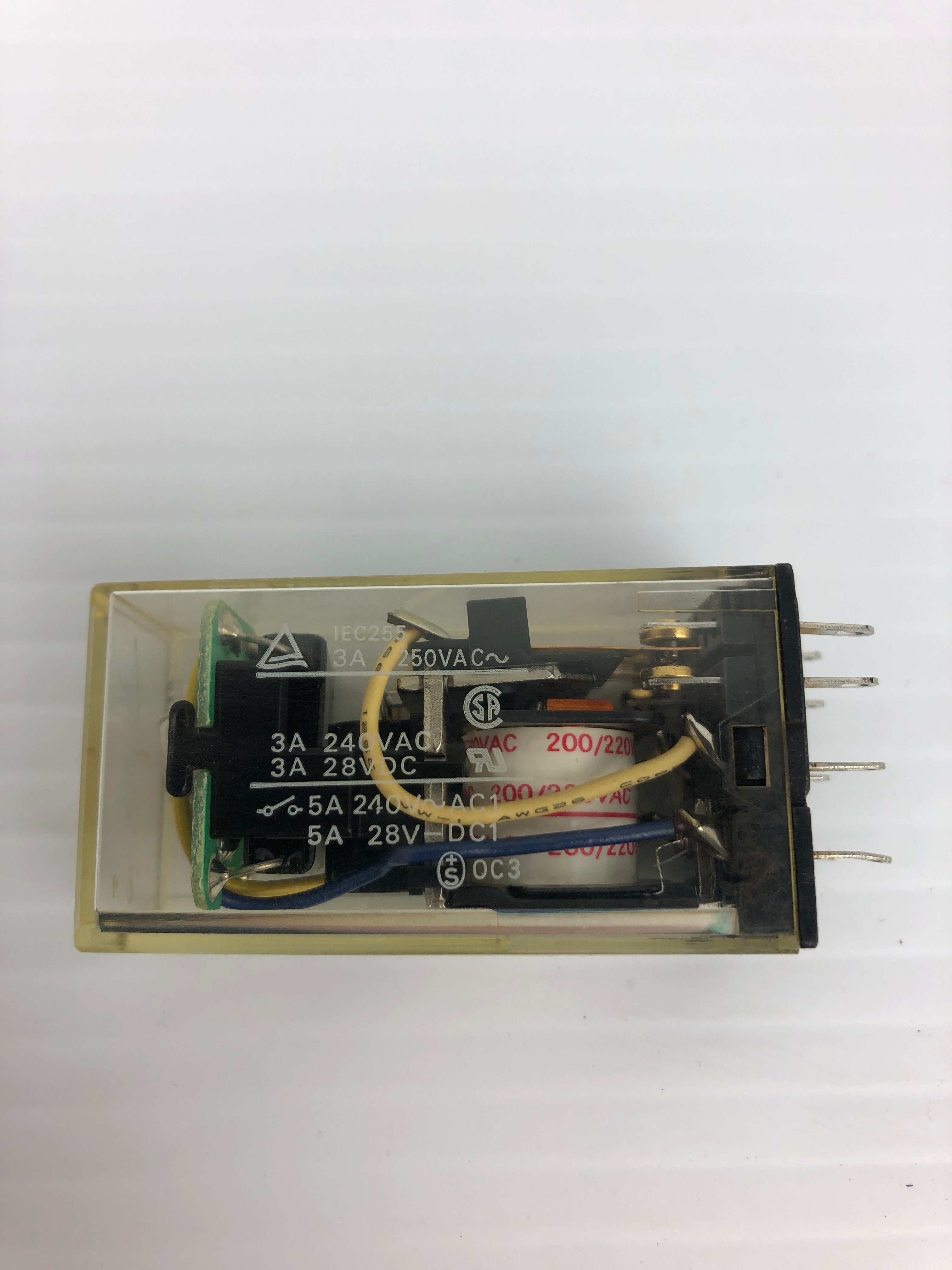 Omron MY2ZN-CR Relay 200/220VAC 3A - Missing Base
