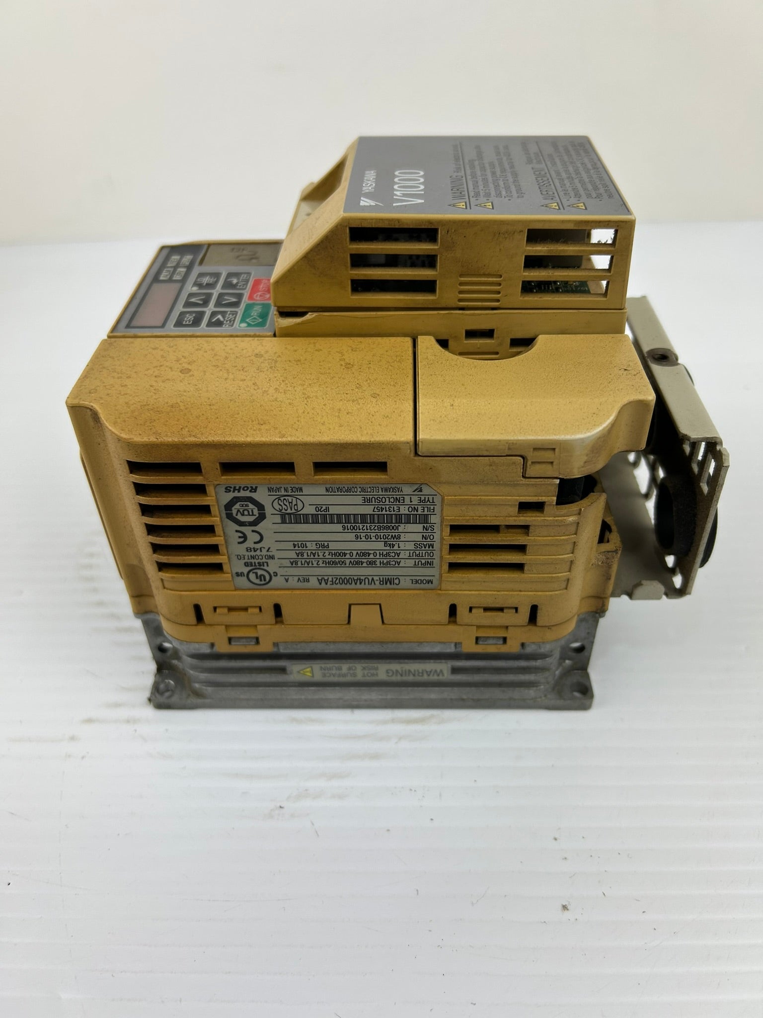Yaskawa Electric CIMR-VU4A0002FAA AC Industrial Drive Rev A V1000