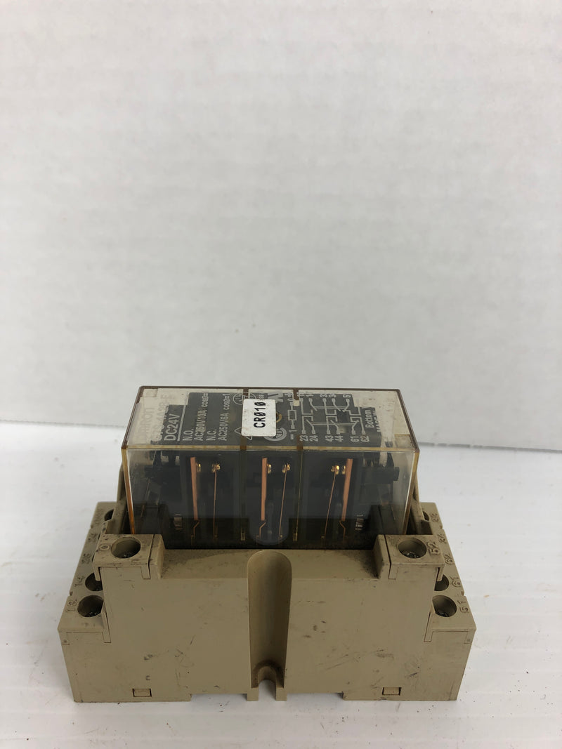 Omron G7S-4A2B-E Safety Relay with Base P7S-14F 12712EH