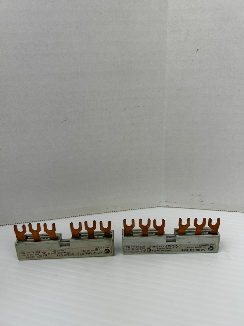 Allen-Bradley 140-L452 Terminal Commoning Link Ser. C 690V 63A - Lot of 2