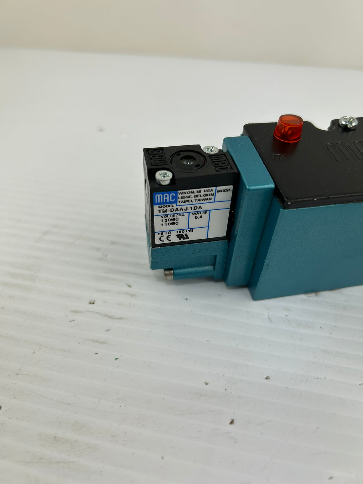 MAC 82A-BC-000-TM-DAAP-1DA Pneumatic Solenoid Valve 120V 150 PSI TM-DAAJ-1DA