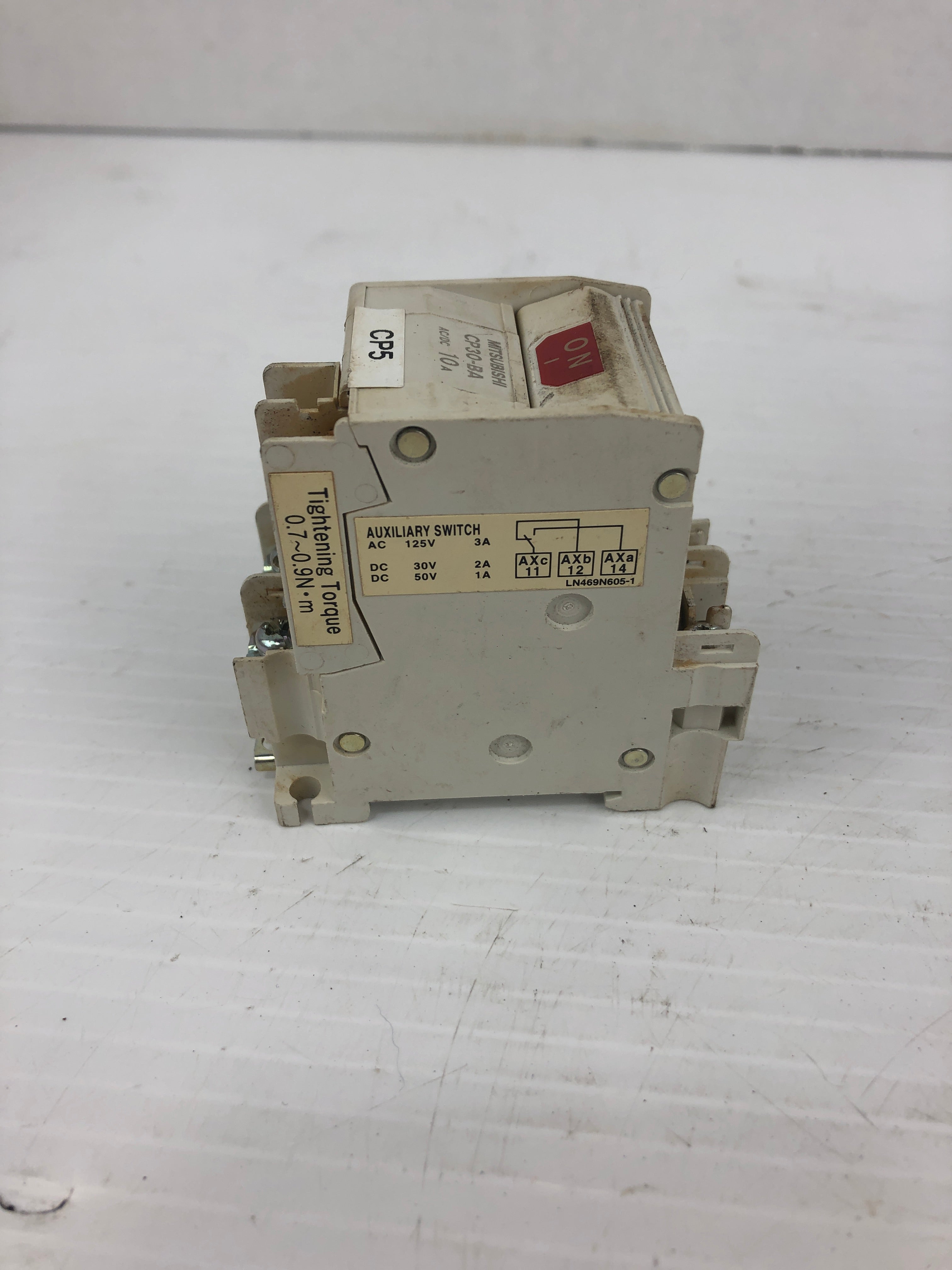Mitsubishi CP30-BA Circuit Breaker Protector 250V 10A 2P 50/60Hz - No Covers