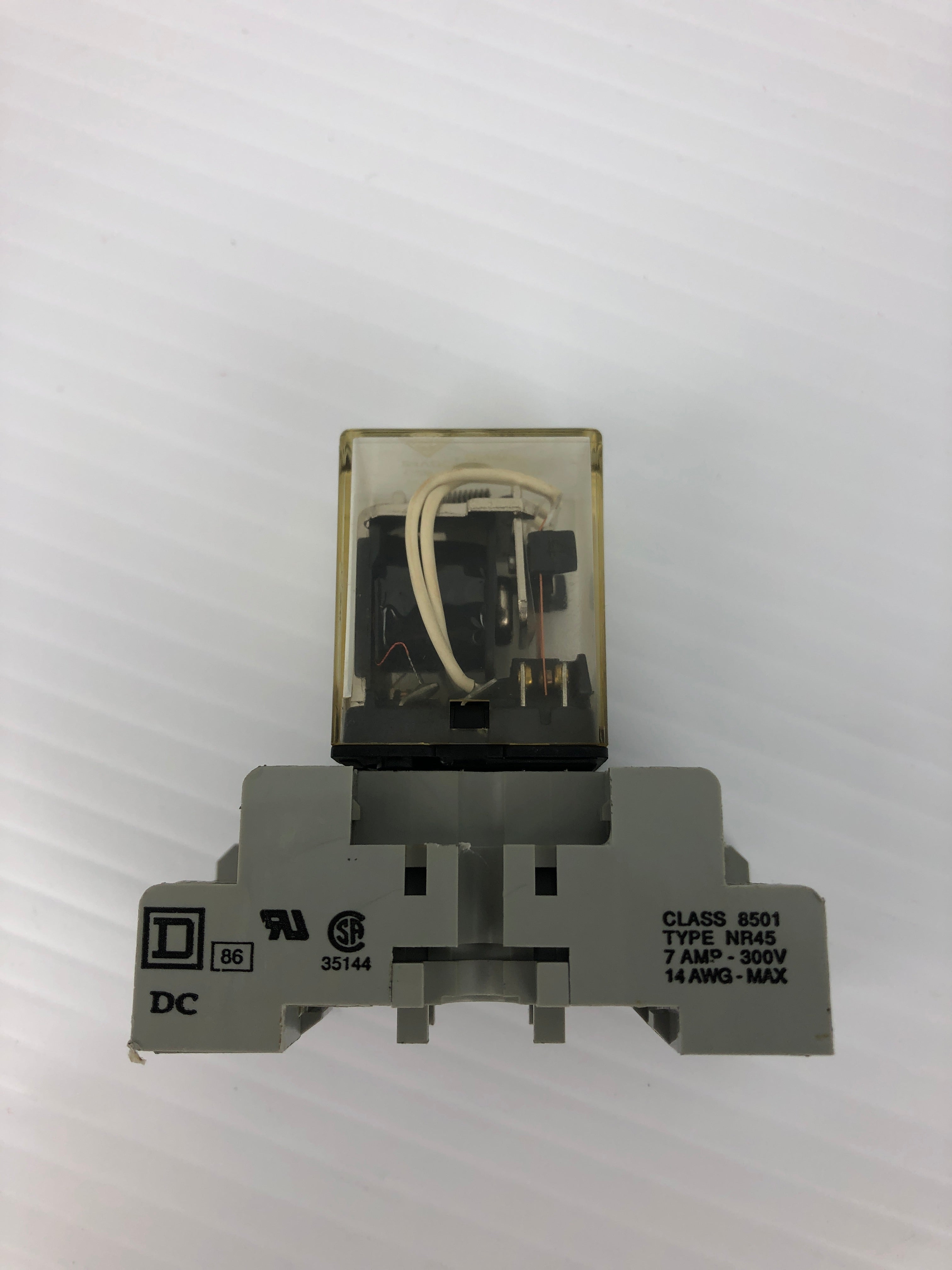 Magnecraft W78CSX-3 Relay with Square D Base NR45 8501
