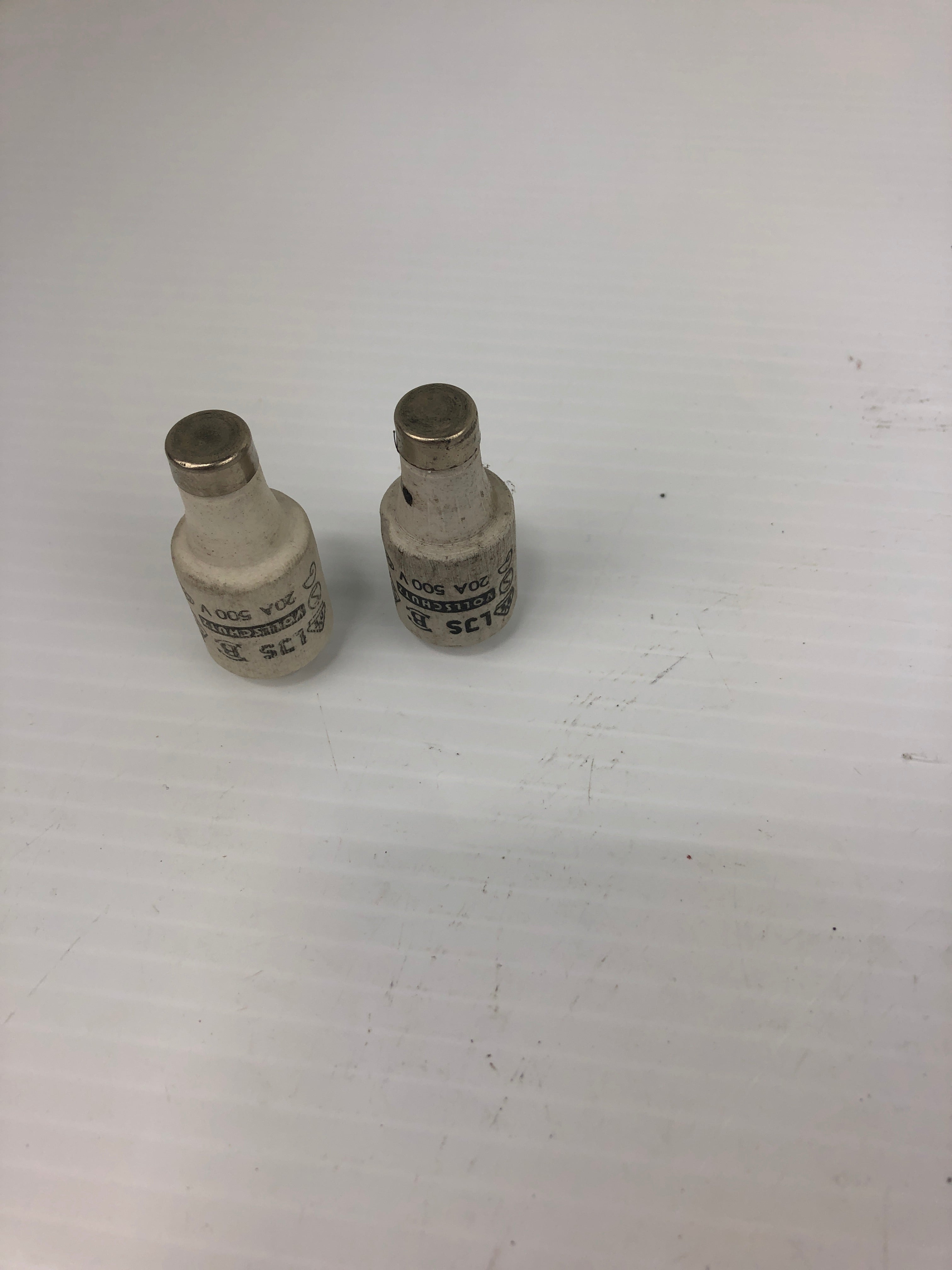 LJS Vollschutz Ceramic Bottle Fuse 20A 500V (Lot of 2)