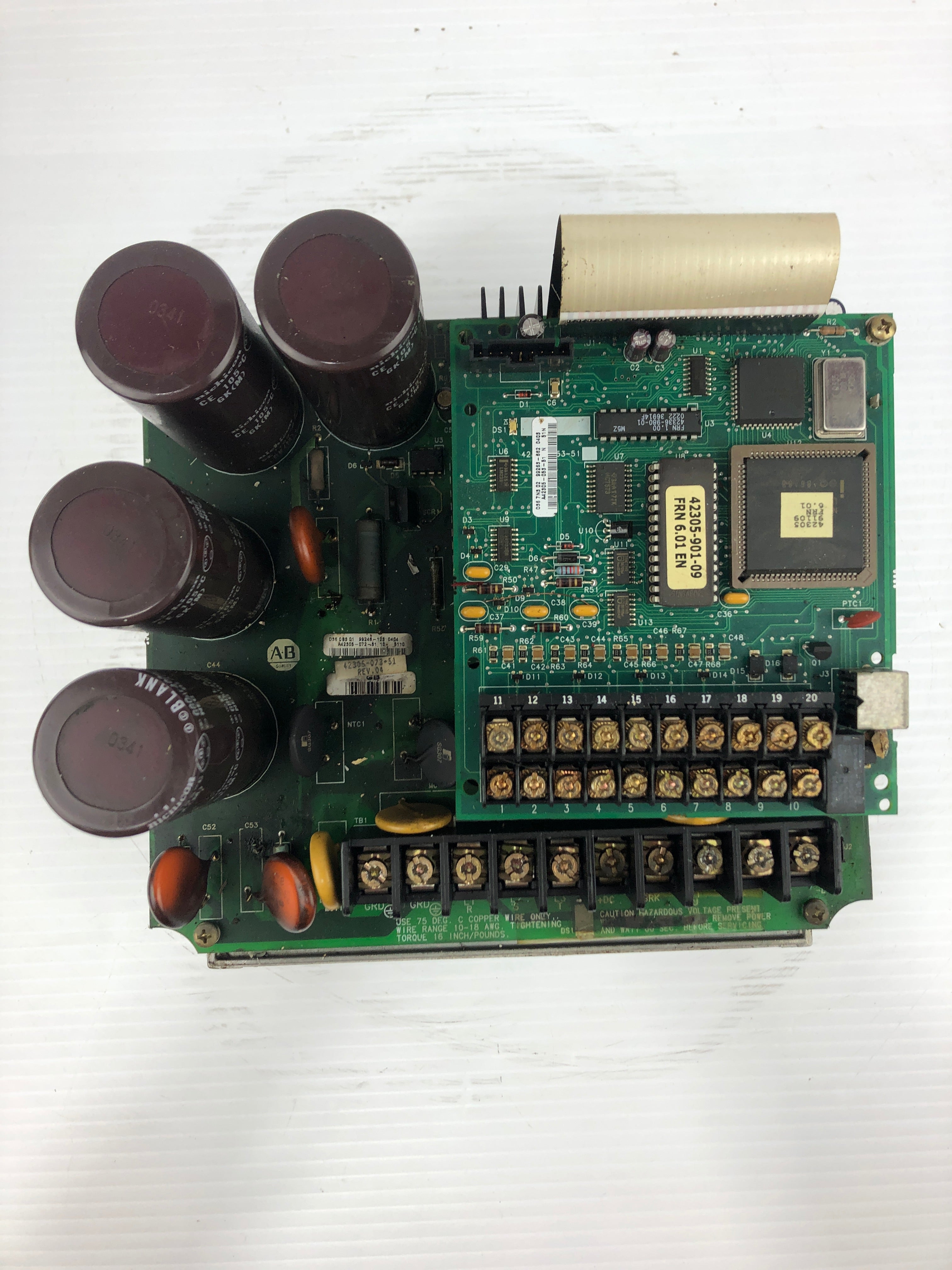 Allen-Bradley 42305-073-51 Control Board with 42305-062-01 Heat Sink Base