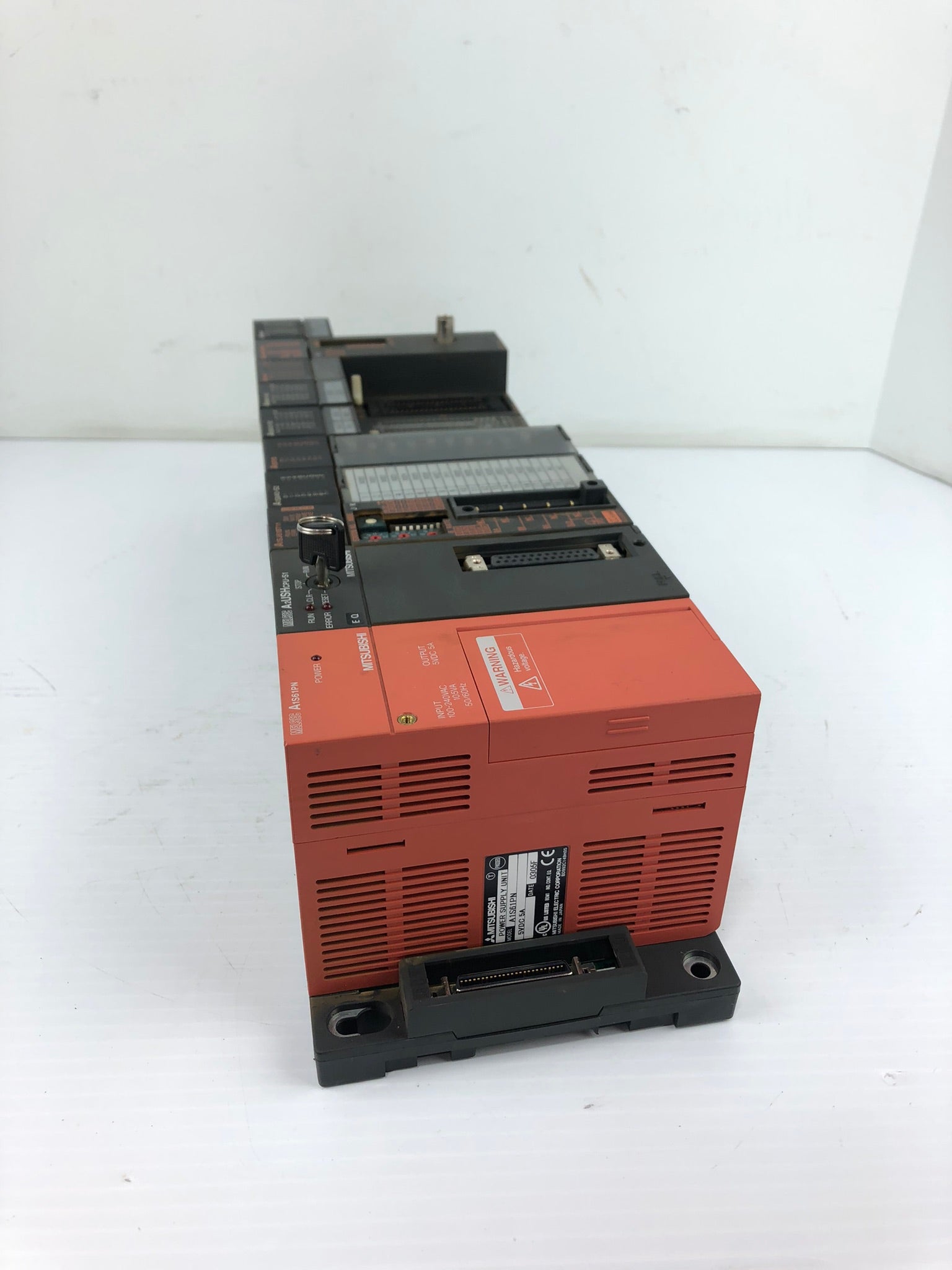 Mitsubishi A1S61PN PLC Melsec CPU 10 Slot Rack with Modules