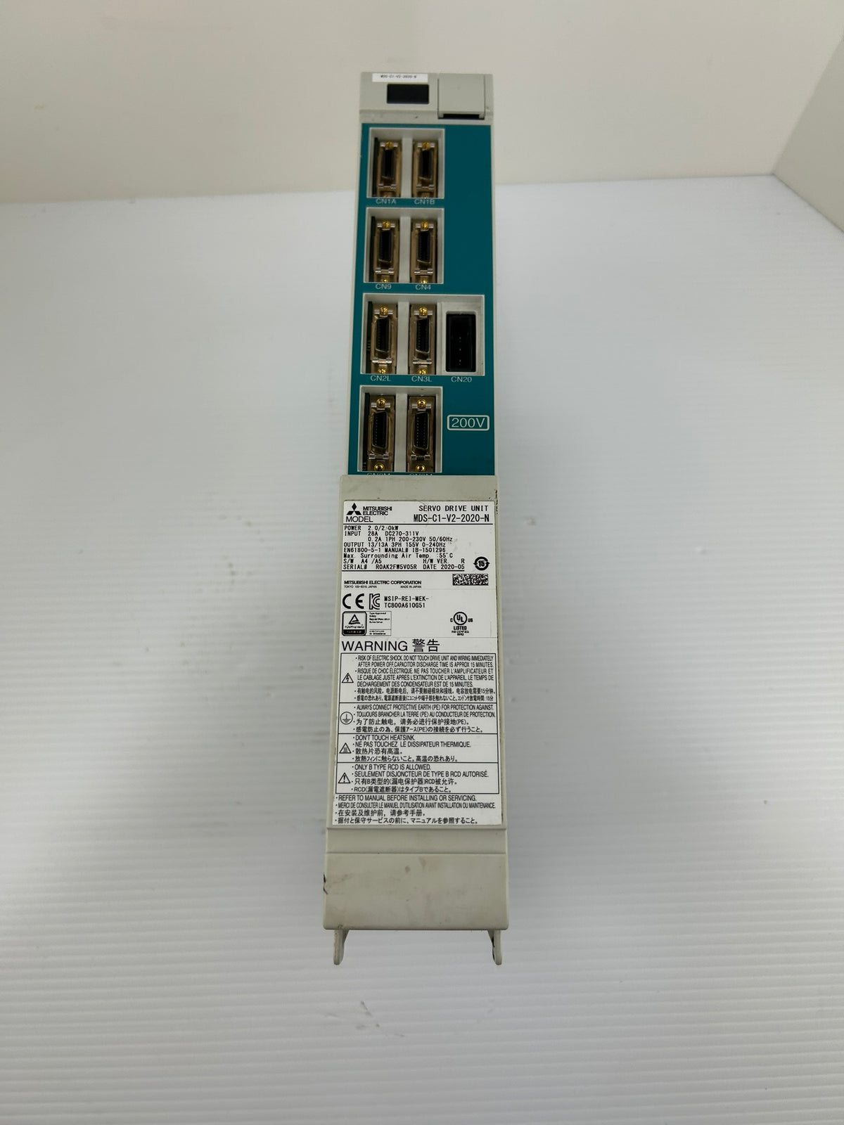 Mitsubishi MDS-C1-V2-2020-N Servo Drive Unit 2.0kW 155V 3PH CNC MDS-C1