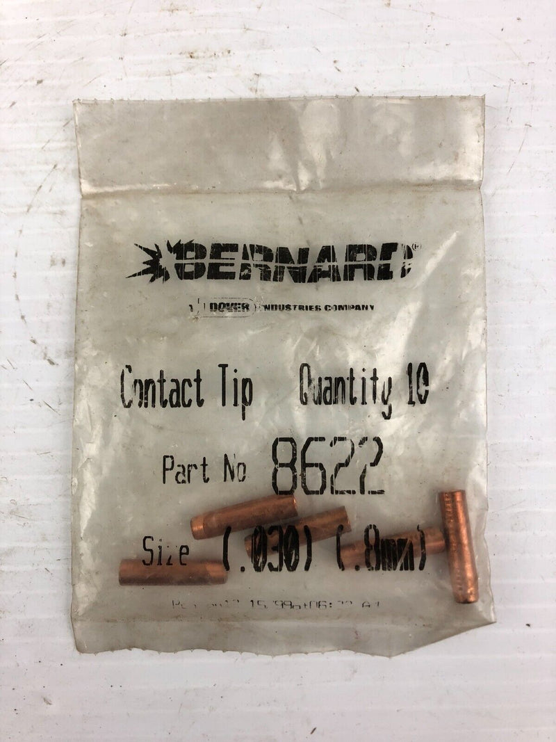 Bernard 8622 Welding Contact Tip Size .8mm