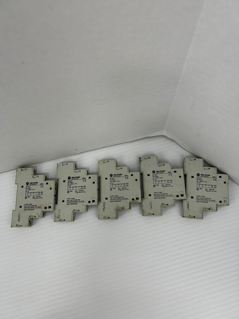 Allen-Bradley 140-A11 Auxiliary Contact Ser. C 660V 10A - Lot of 5