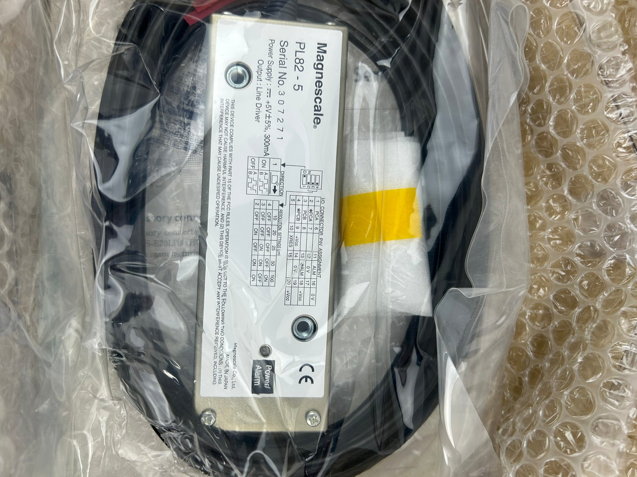 Magnescale PL82-5 Linear Position Sensor Head with Detector 5VDC