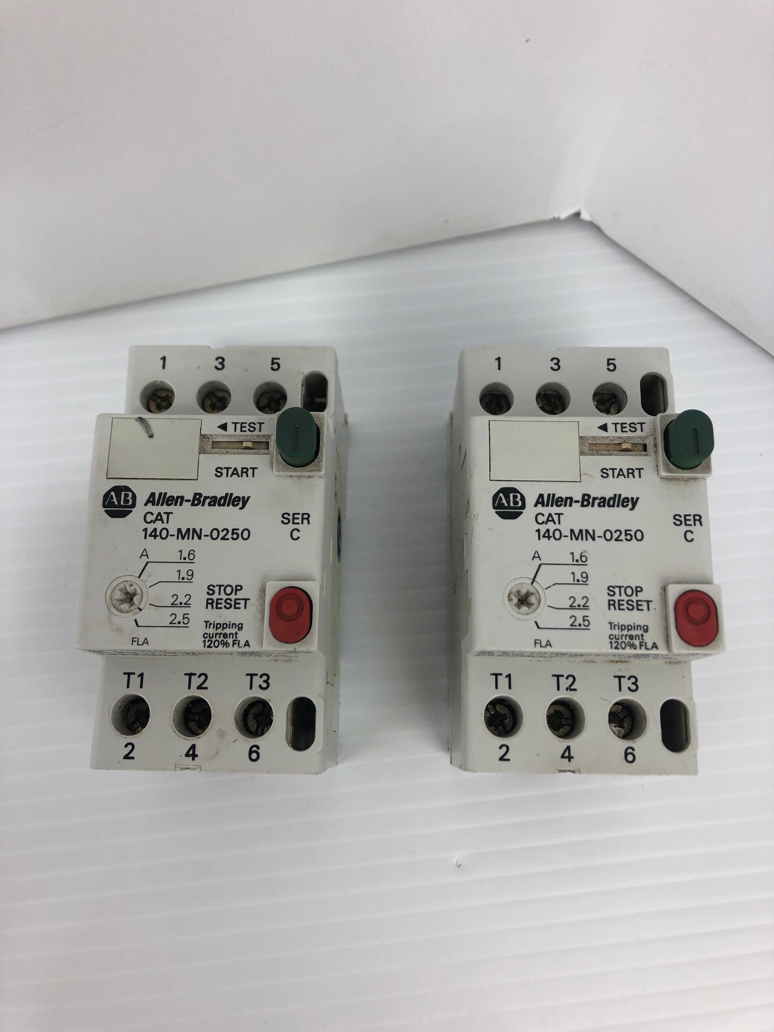 Allen-Bradley 140-MN-0250 Motor Starter Ser. C - Lot of 2