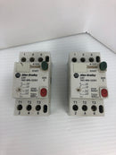 Allen-Bradley 140-MN-0250 Motor Starter Ser. C 600V 2.5A 3PH 8kV - Lot of 2