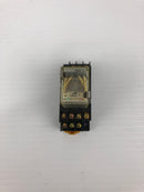 OMRON MY4N-D2 Relay 24 VDC with Base 1673YA 250V 5A