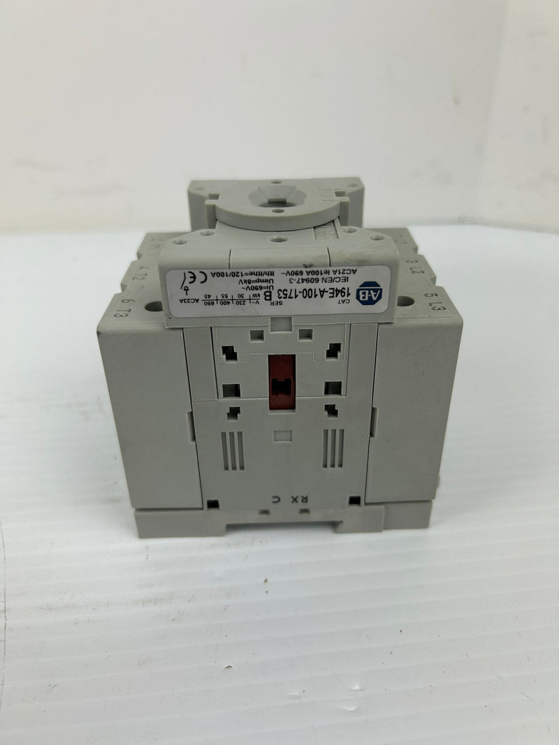 Allen Bradley 194E-A100-1753 Switch Series B - No Handle