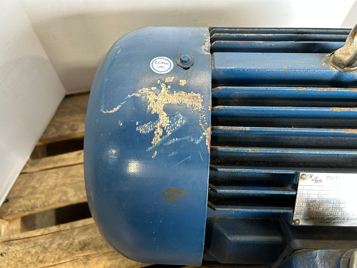 North American Electric PE215T-10-4 Motor 10 HP 1440/1750 RPM 20:1VT 10:1CT 215T