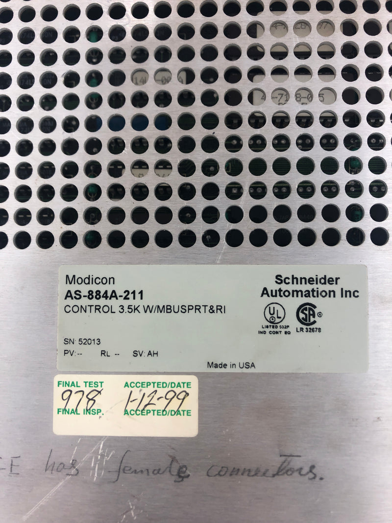 Schneider AEG AS-884A-211 Modicon Controller Module