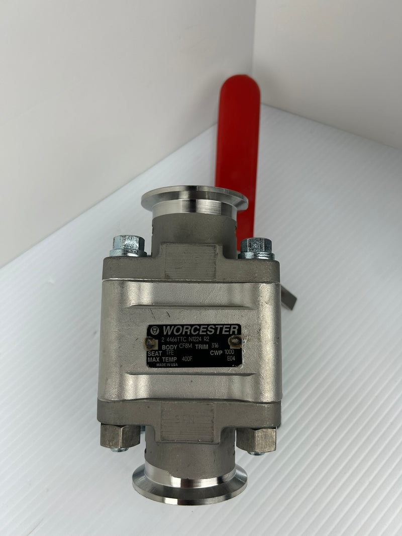 Worcester 2 4466TTC N1224 R2 Ball Valve 2-1/2" A351 CF8M