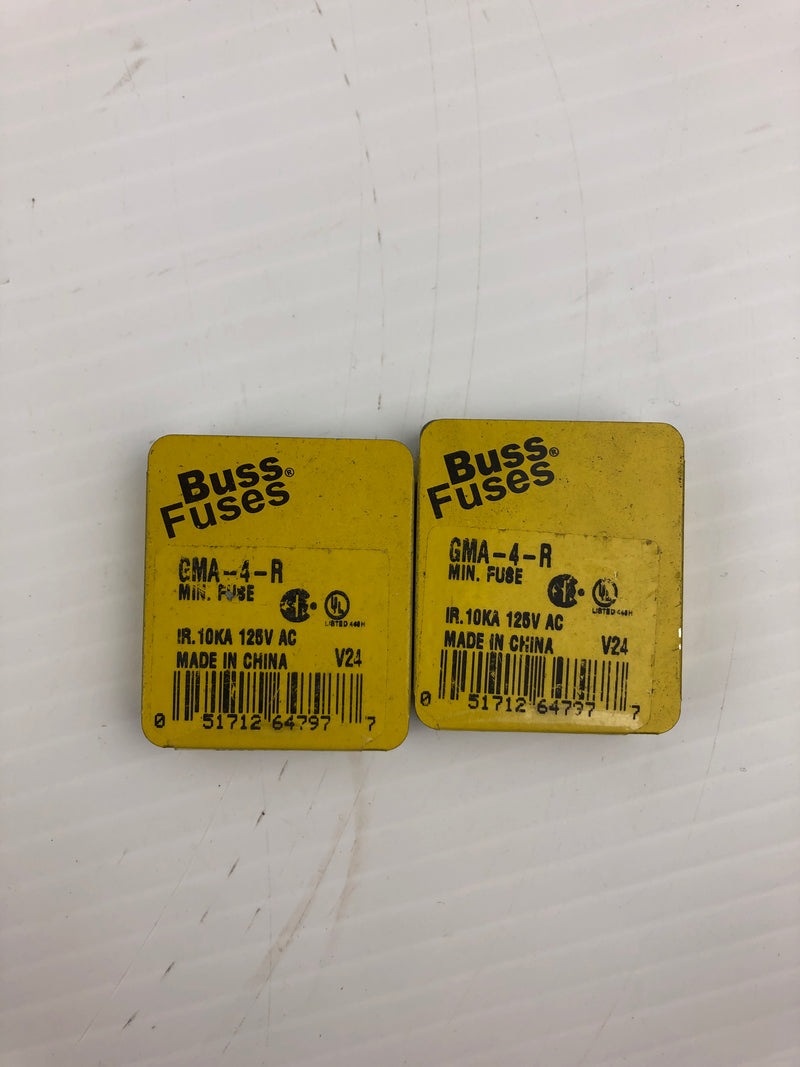 Buss Fuses GMA-4-R Mini Fuse - Lot of 10