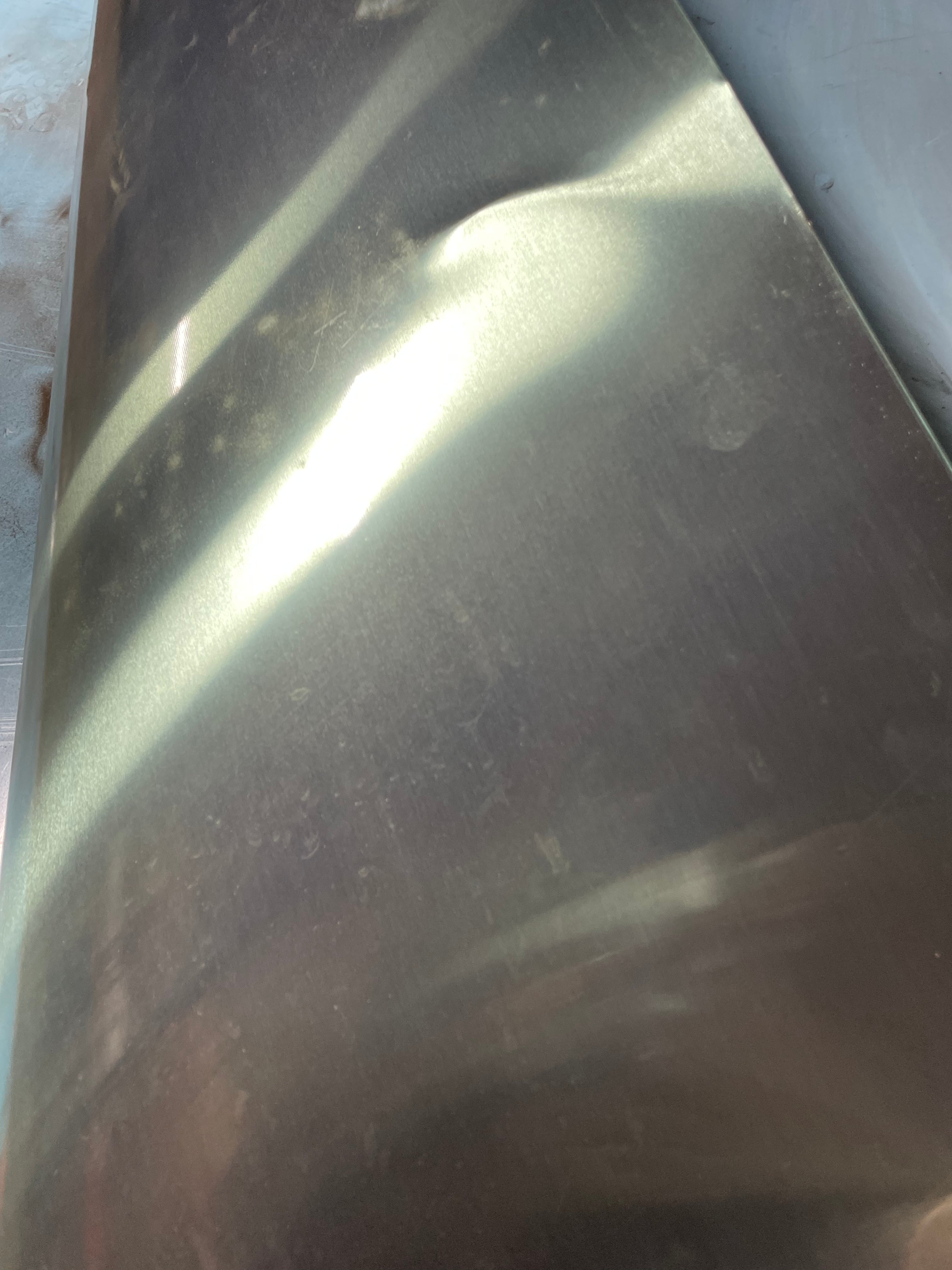 Aluminum Sheet Flat Metal White Overlay Decor 97” x 48-3/4” x 0.016” Thick