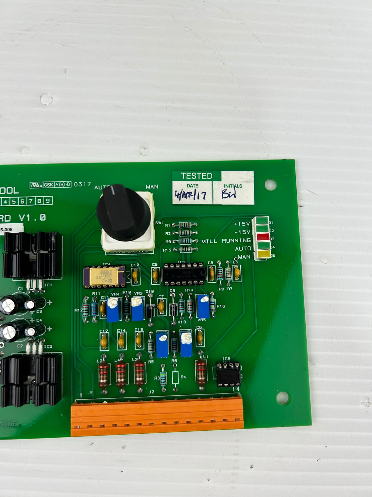 Thermatool WC0009-001 Speed Power Control Board V1.0 K17-9976-008