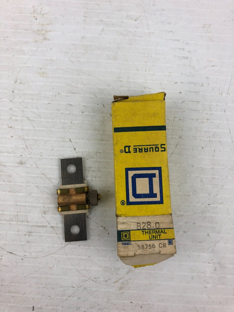 Square D B28.0 Overload Relay Thermal Unit