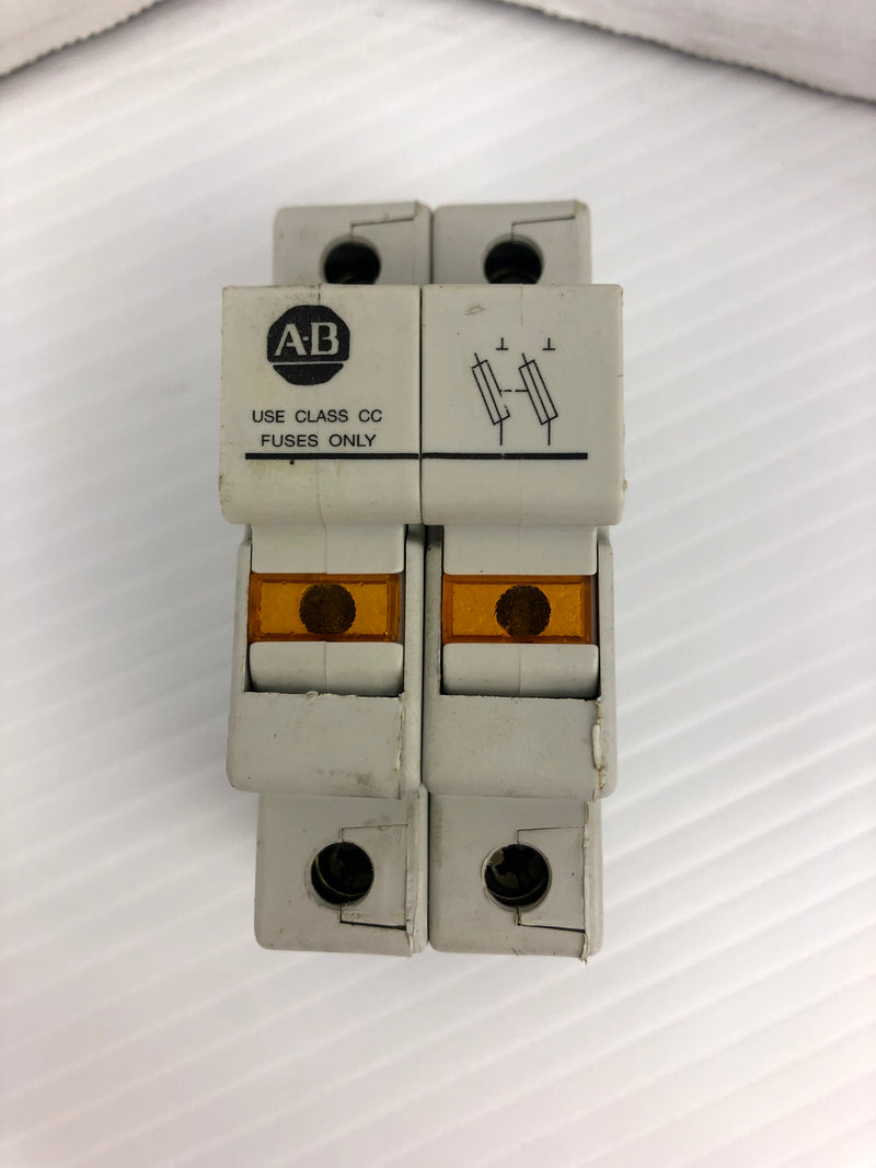 Allen-Bradley 1492-FB2C30-L Fuse Holder Ser. A 600V 30A 2P - Lot of 3