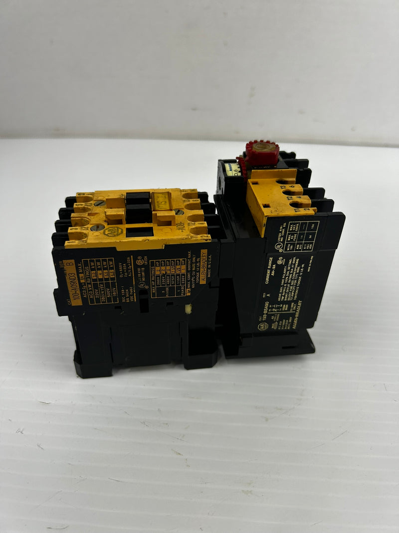 Allen-Bradley 100-A09ND3 Contactor with 193-BSA90 Overload Relay