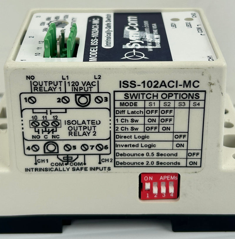 Symcom ISS-102ACI-MC Isolated Switch 120VAC 5A