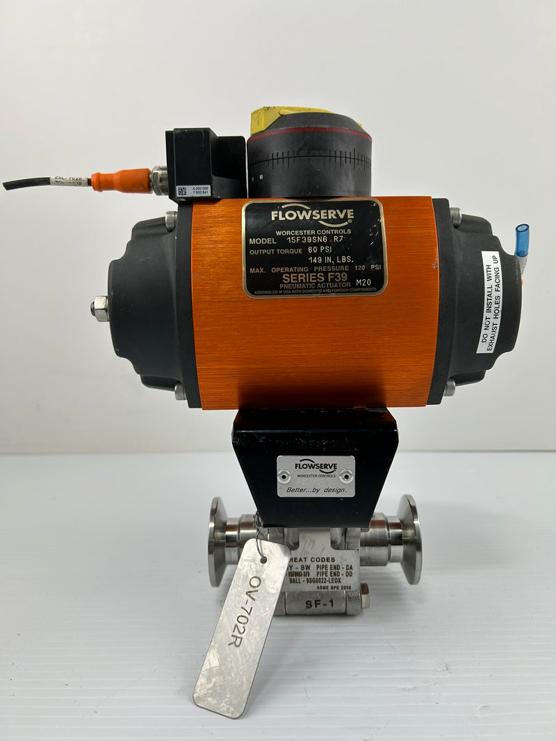 Worcester Controls Flowserve 15F39SN6 R7 Pneumatic Actuator 1WK706666TTTC R0