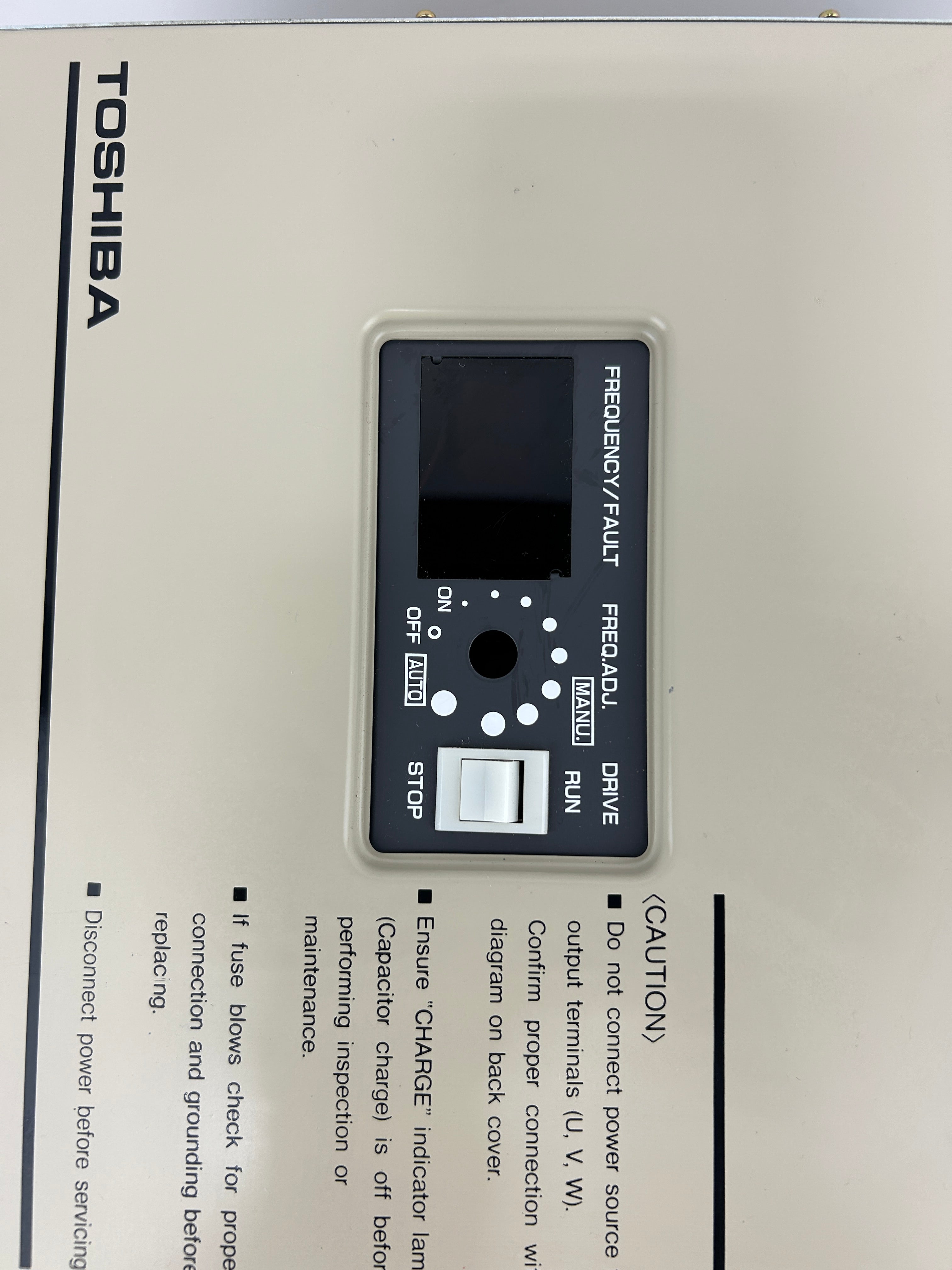Toshiba VT130G1-4015B0E Transistor Inverter ESP-130 1HP 1.5kVA 460V 2.5A 3PH