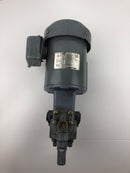 NOP Nippon FELQ-8T Induction Motor TOP-212 HA Trochoid Pump w/ Relief Valve 2VD