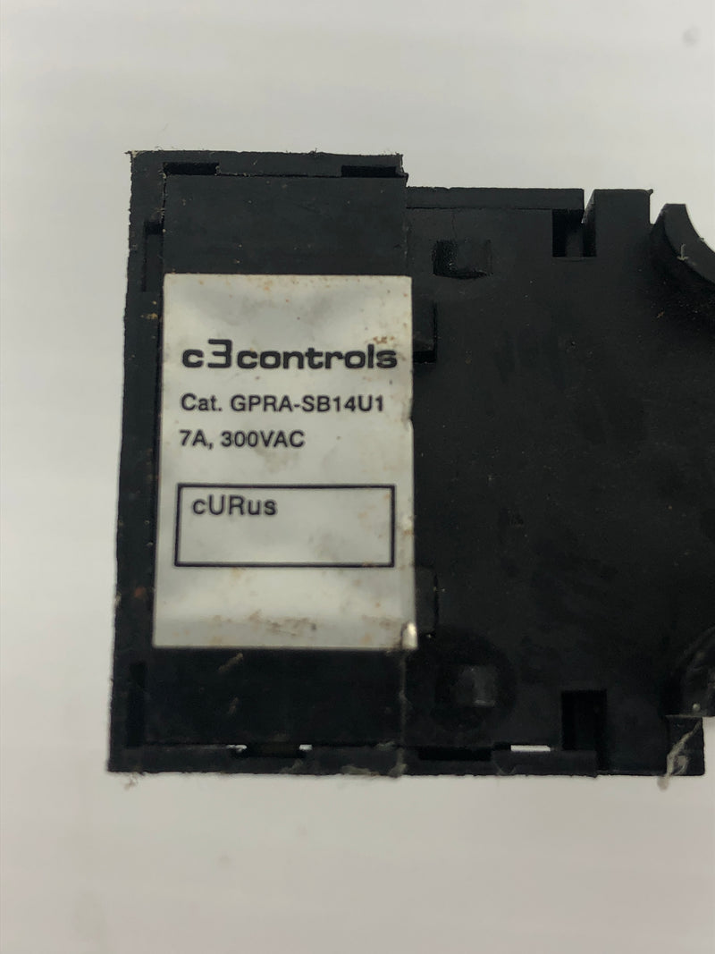 C3 Controls GPRMB4C05ZC3 Relay With Base GPRASB14U1 Metal Logics, Inc.