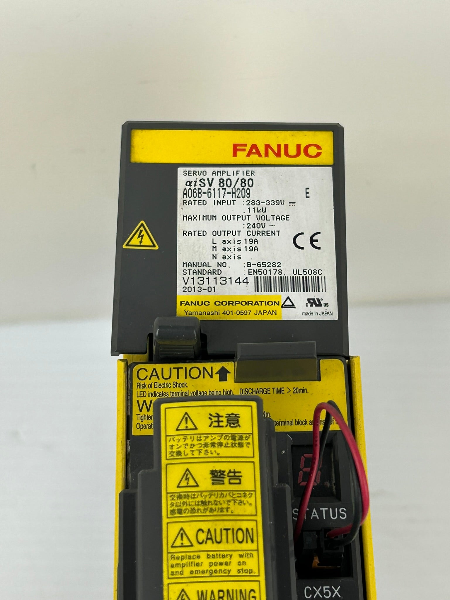 Fanuc A06B-6117-H209 Servo Amplifier Servo Drive Series E aiSV 80/80 B-65282