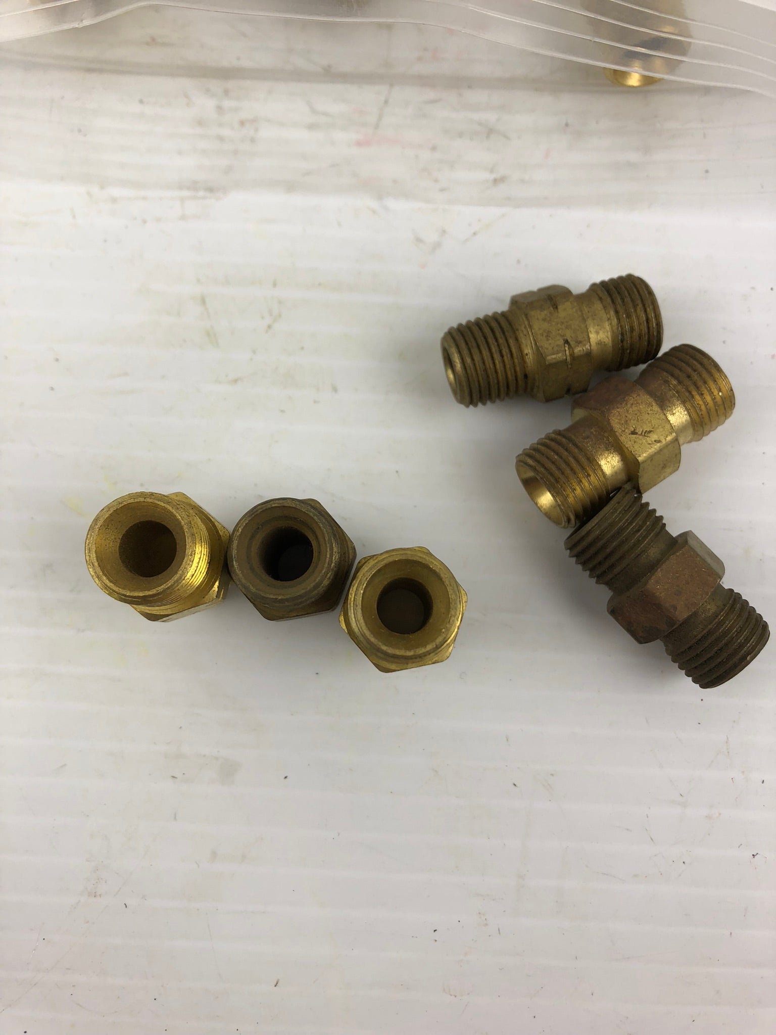 Hex Nipple Brass Pipe Fitting 1/4" ID - Lot of 94