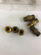 Hex Nipple Brass Pipe Fitting 1/4" ID - Lot of 6