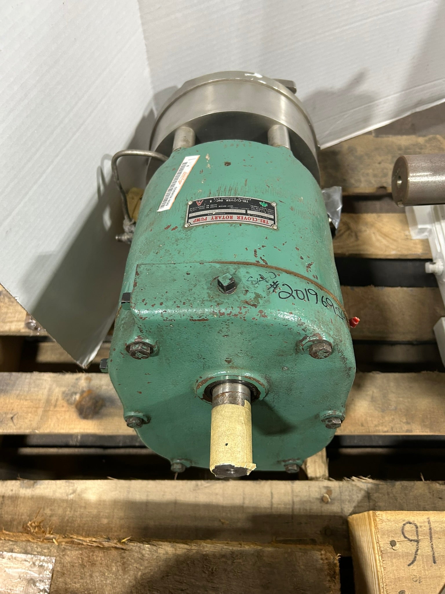 Tri-Clover PRRED60-2M-TC1-4-ST-S Rotary Pump